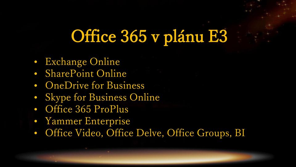 Office Video, Office Delve, Office Groups, BI Druhá polovina září (16.