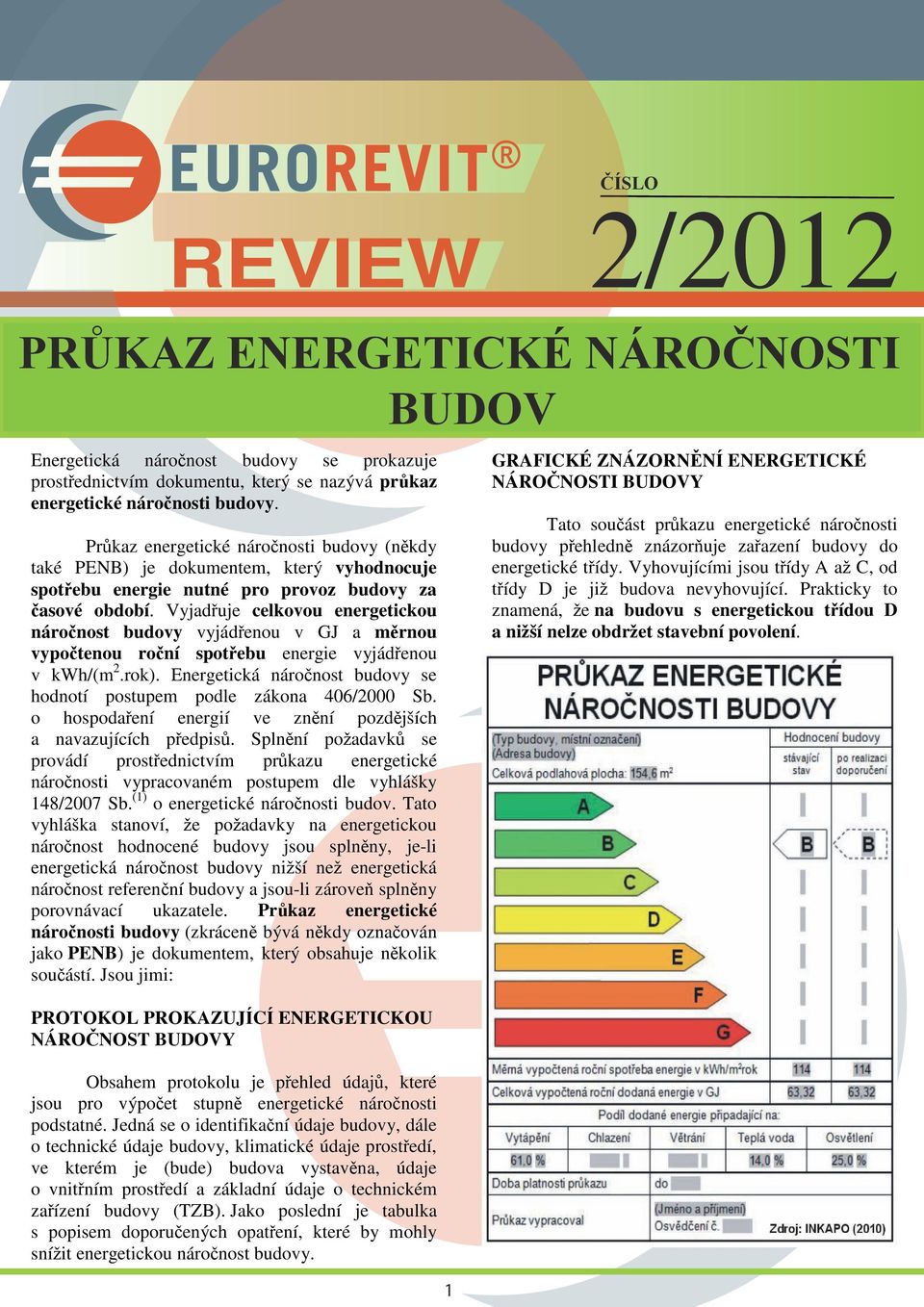 Vyhovujícími jsou třídy A až C, od třídy D je již budova nevyhovující. Prakticky to znamená, že na budovu s energetickou třídou D a nižší nelze obdržet stavební povolení.