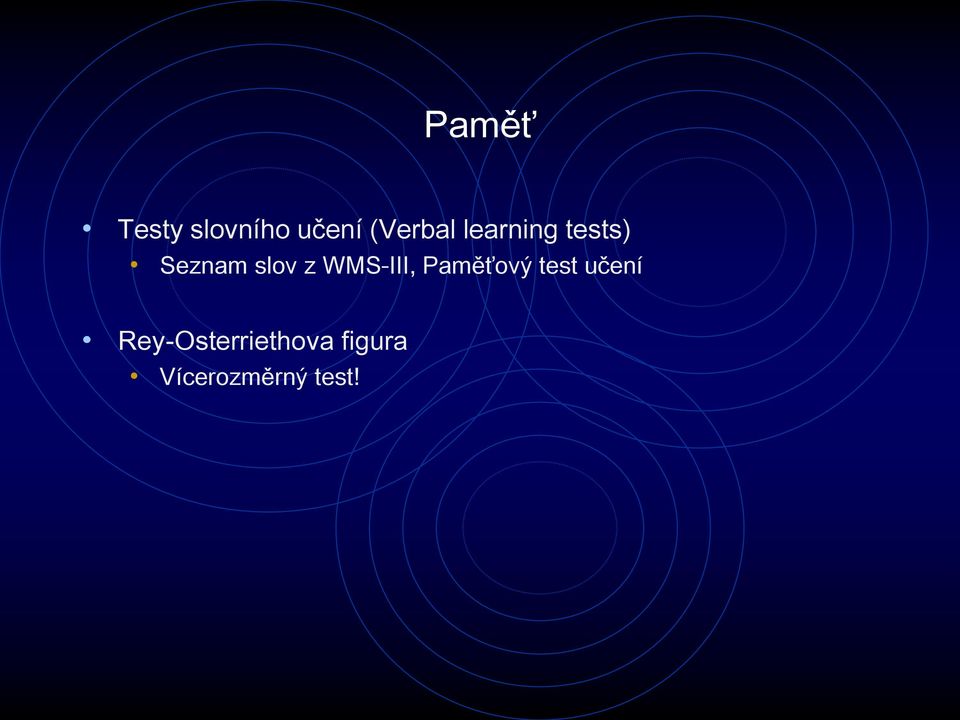 WMS-III, Paměťový test učení