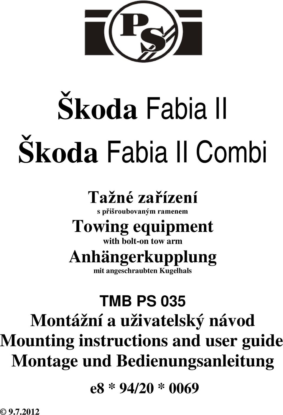 Škoda Fabia II Škoda Fabia II Combi - PDF Stažení zdarma