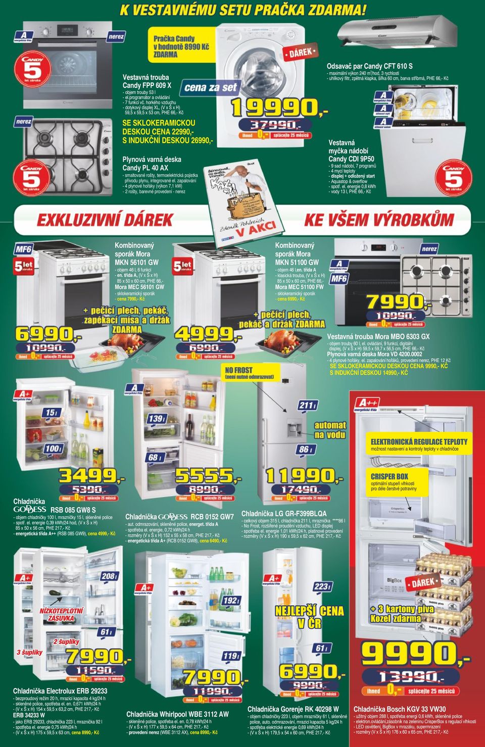 rošty, termoelektrická pojistka přívodu plynu, integrované el.