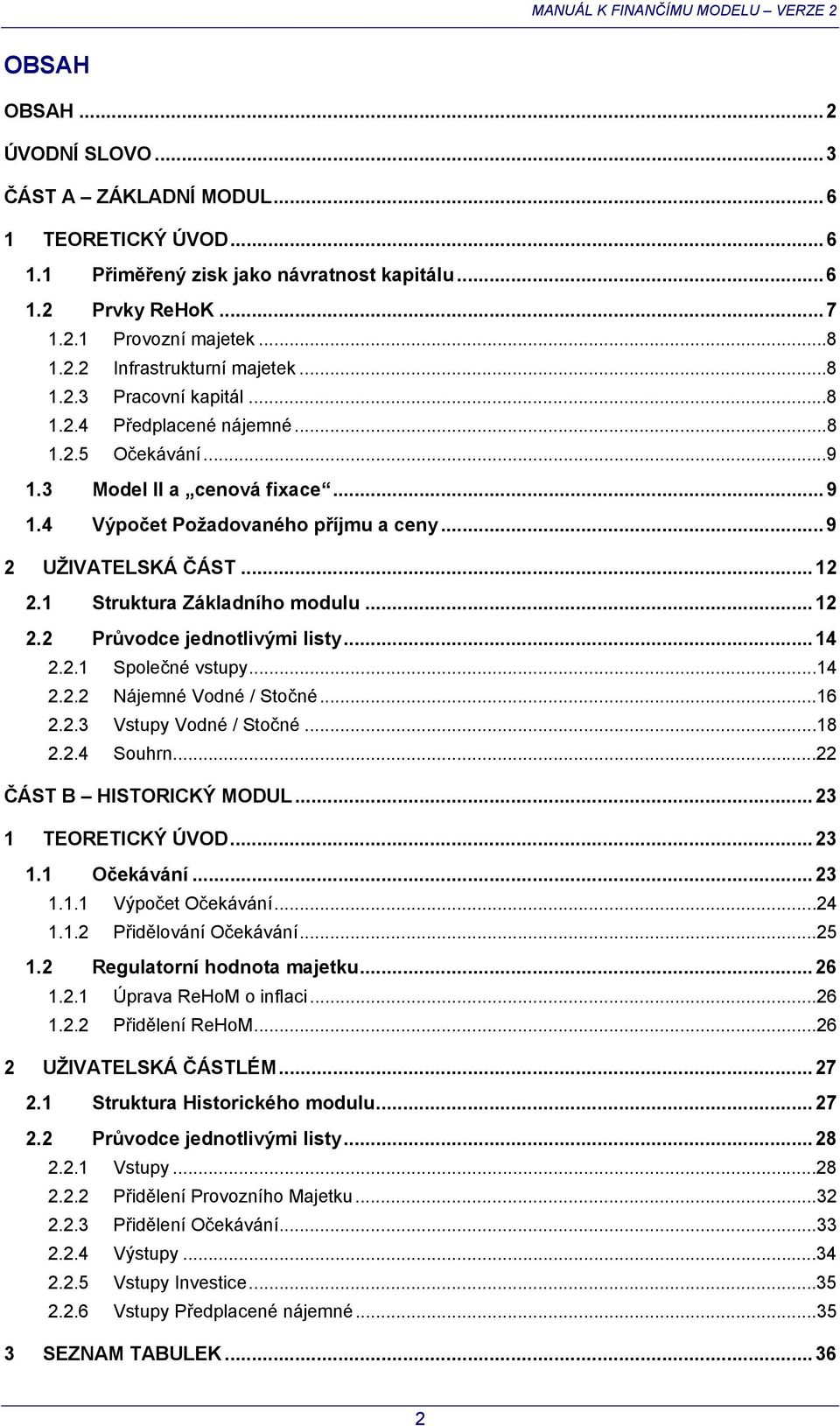 1 Struktura Základního modulu... 12 2.2 Průvodce jednotlivými listy... 14 2.2.1 Společné vstupy...14 2.2.2 Nájemné Vodné / Stočné...16 2.2.3 Vstupy Vodné / Stočné...18 2.2.4 Souhrn.