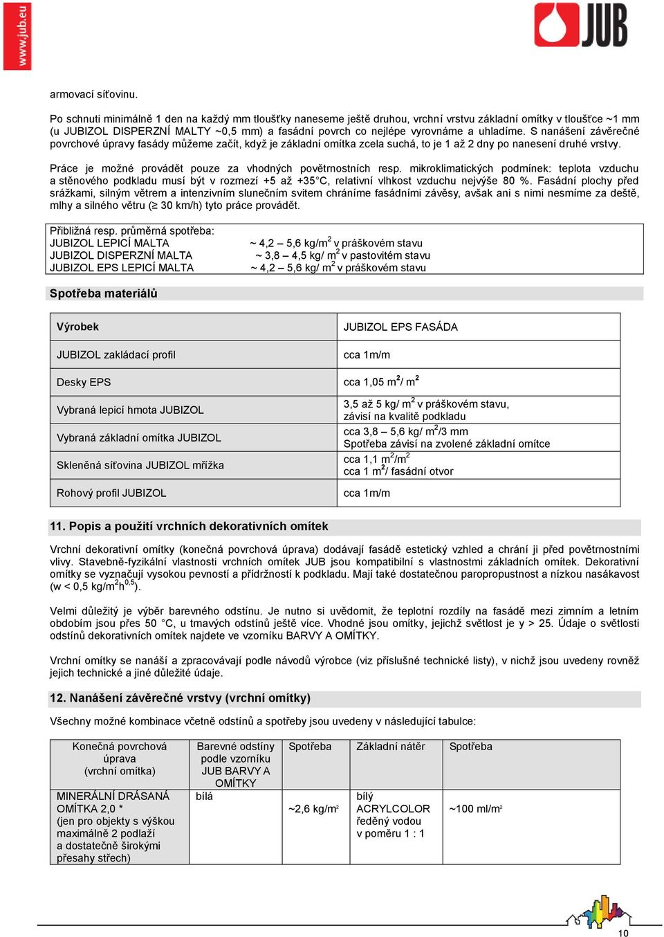 uhladíme. S nanášení závěrečné povrchové úpravy fasády můžeme začít, když je základní omítka zcela suchá, to je 1 až 2 dny po nanesení druhé vrstvy.