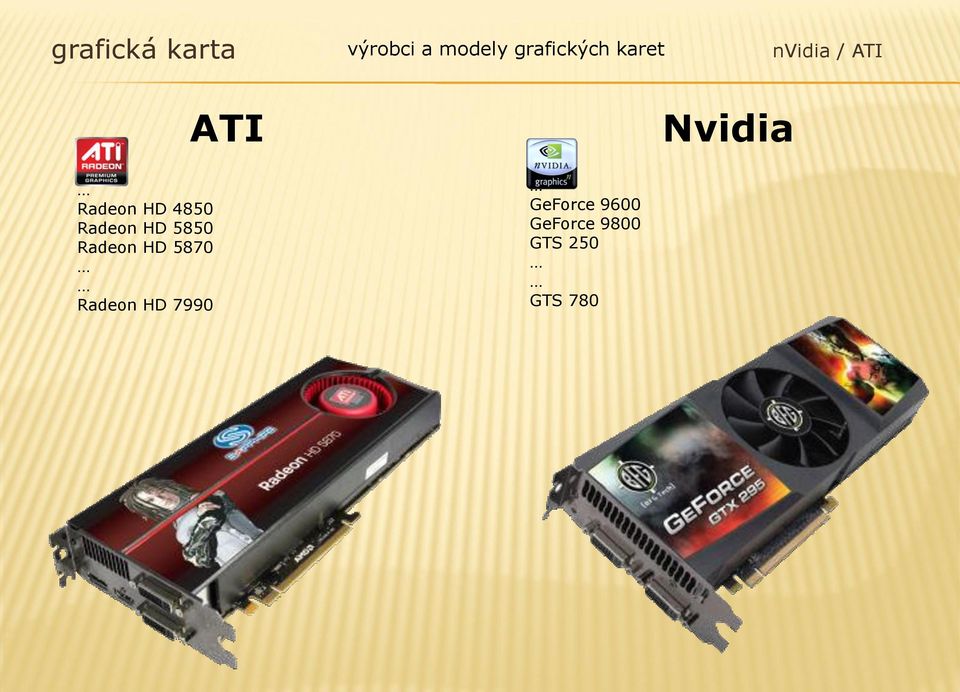 4850 Radeon HD 5850 Radeon HD 5870 Radeon