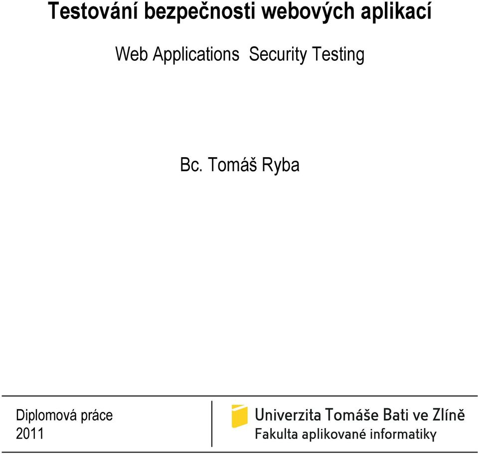 Applications Security