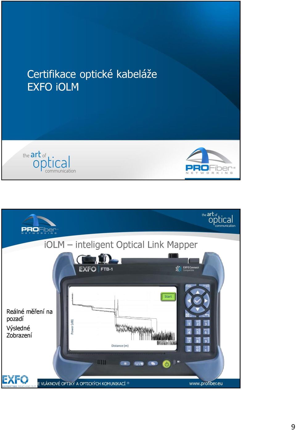 Optical Link Mapper Start Reálné