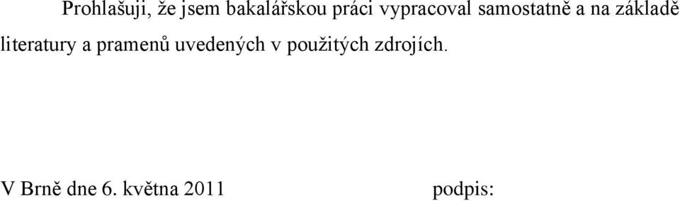 literatury a pramenů uvedených v