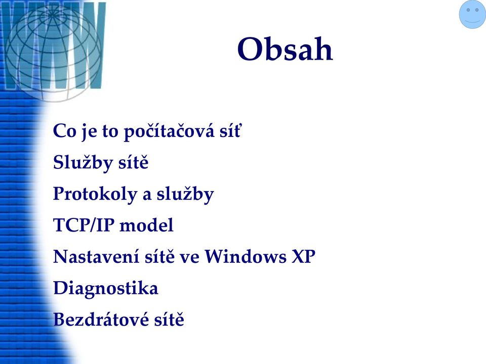 TCP/IP model Nastavení sítě ve