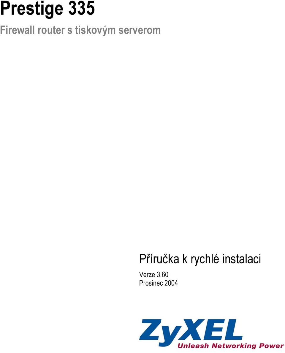 Příručka k rychlé