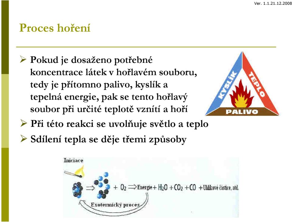 energie, pak se tento hořlavý soubor při určité teplotě vznítí a