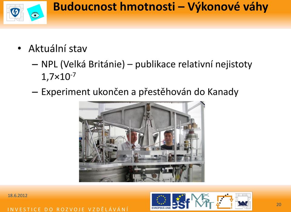 publikace relativní nejistoty 1,7 10-7