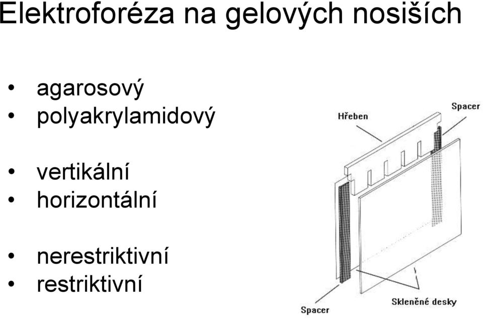 polyakrylamidový vertikální