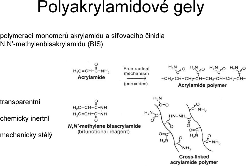 činidla N,N -methylenbisakrylamidu