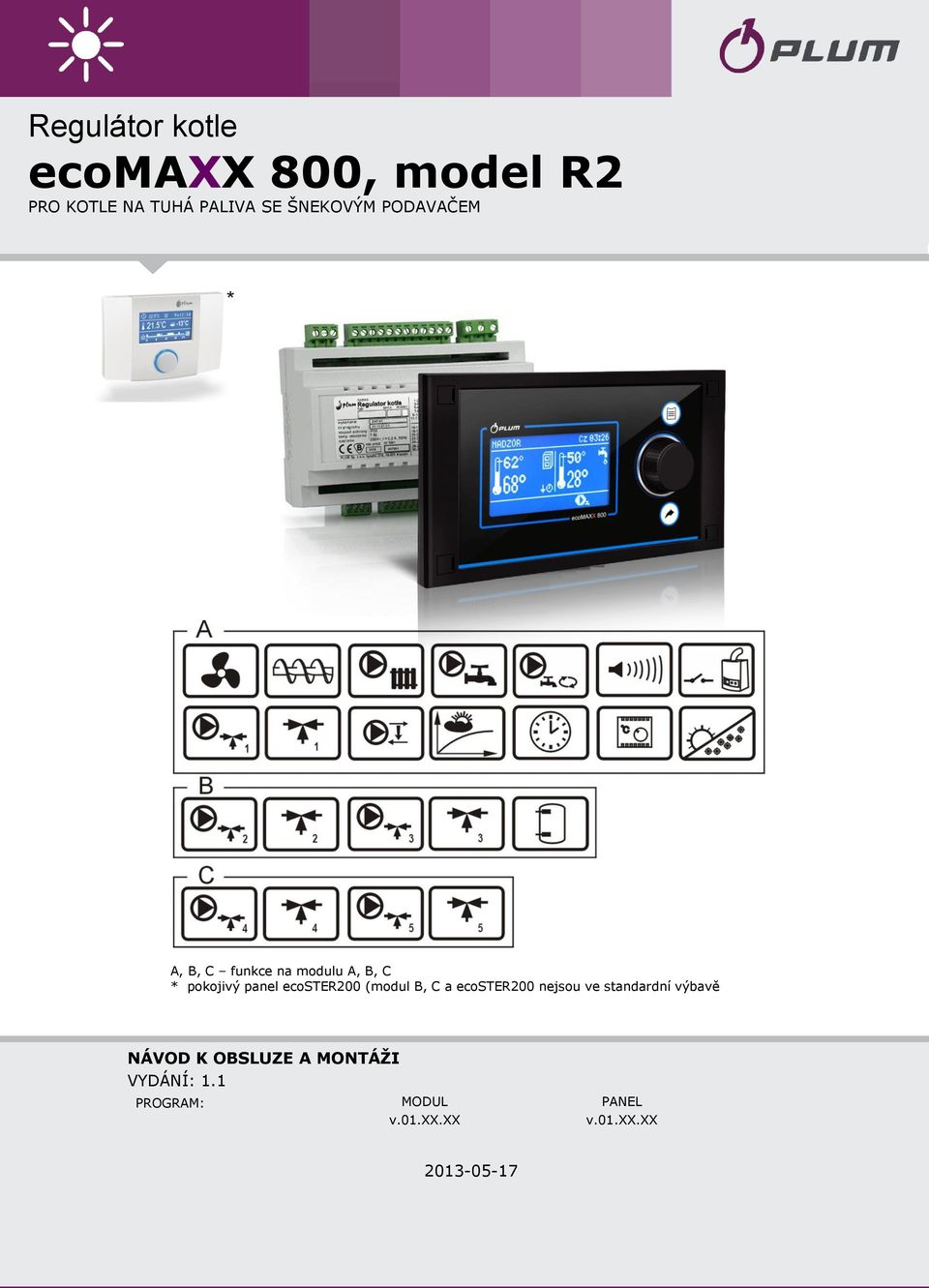 ecoster200 (modul B, C a ecoster200 nejsou ve standardní výbavě NÁVOD K