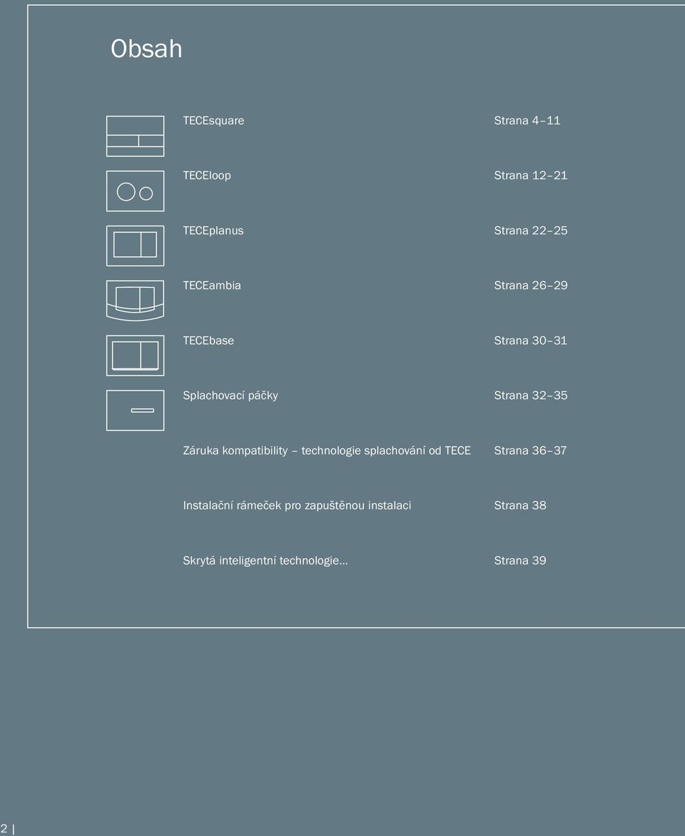 Záruka kompatibility technologie splachování od TECE Strana 36 37 Instalační