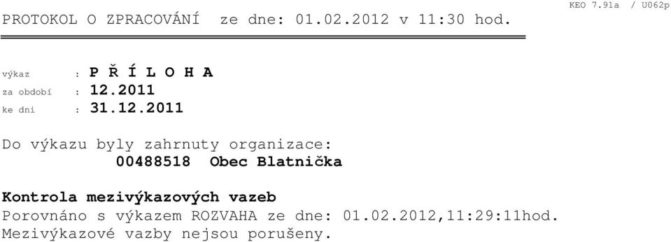 2011 ke dni : 31.12.