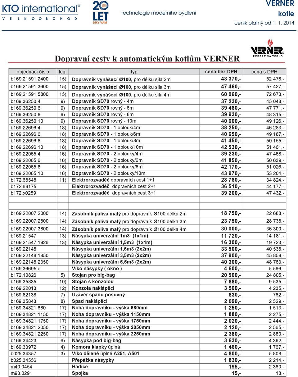 36250.8 9) Dopravník SD70 rovný - 8m 39 930,- 48 315,- b169.36250.10 9) Dopravník SD70 rovný - 10m 40 600,- 49 126,- b169.22696.4 18) Dopravník SD70-1 oblouk/4m 38 250,- 46 283,- b169.22696.6 18) Dopravník SD70-1 oblouk/6m 40 650,- 49 187,- b169.