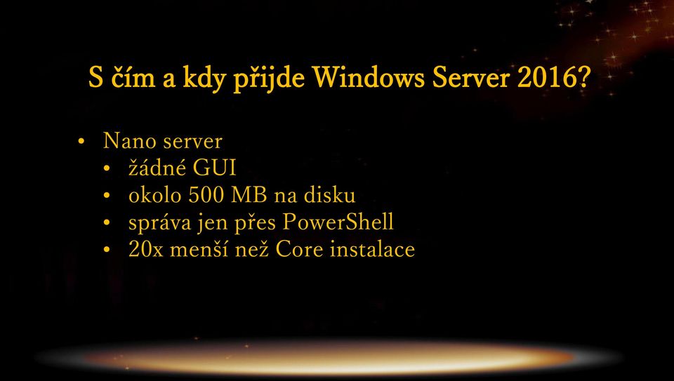 500 MB na disku správa jen přes