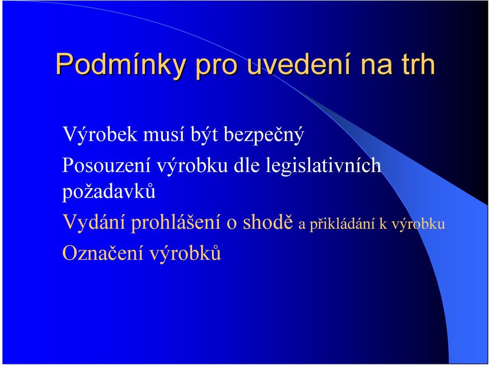 legislativních požadavků Vydání