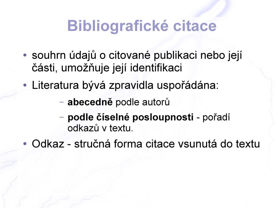 uspořádána: abecedně podle autorů podle číselné posloupnosti -