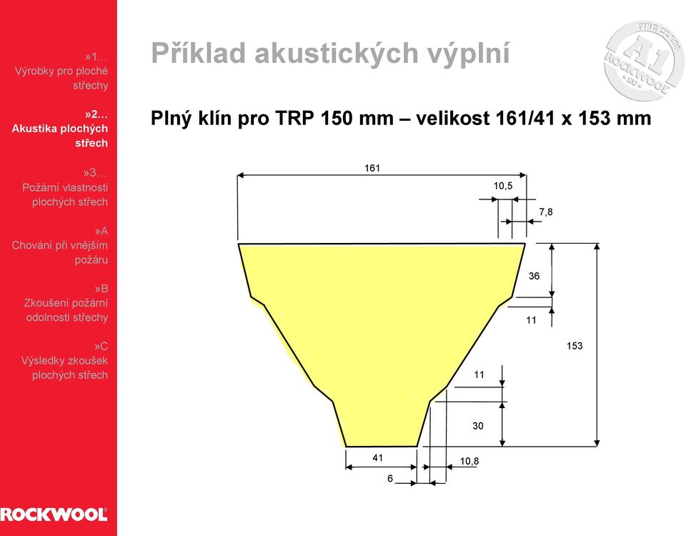 velikost 161/41 x 153 mm 161