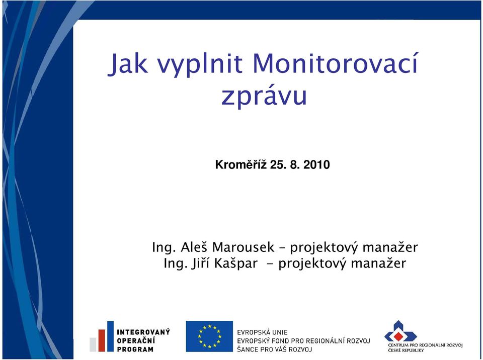 Aleš Marousek projektový