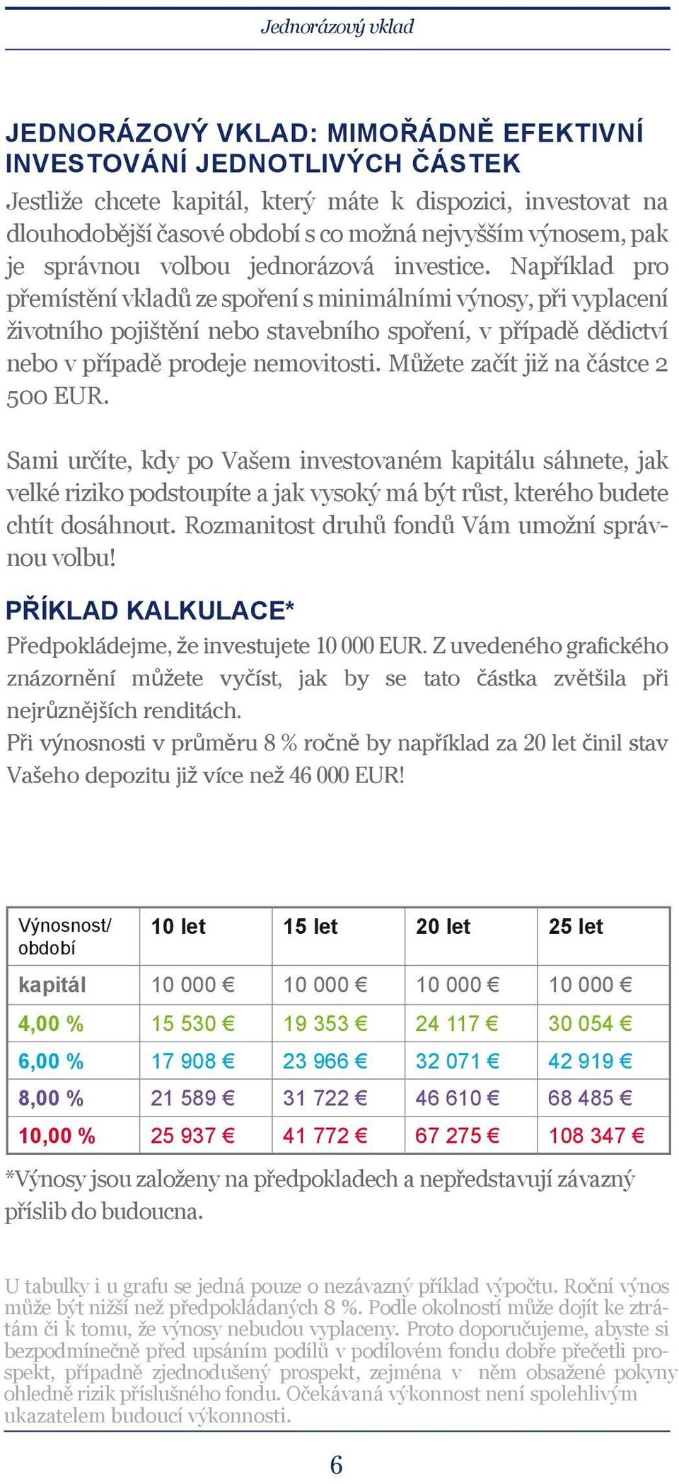 Například pro přemístění vkladů ze spoření s minimálními výnosy, při vyplacení životního pojištění nebo stavebního spoření, v případě dědictví nebo v případě prodeje nemovitosti.