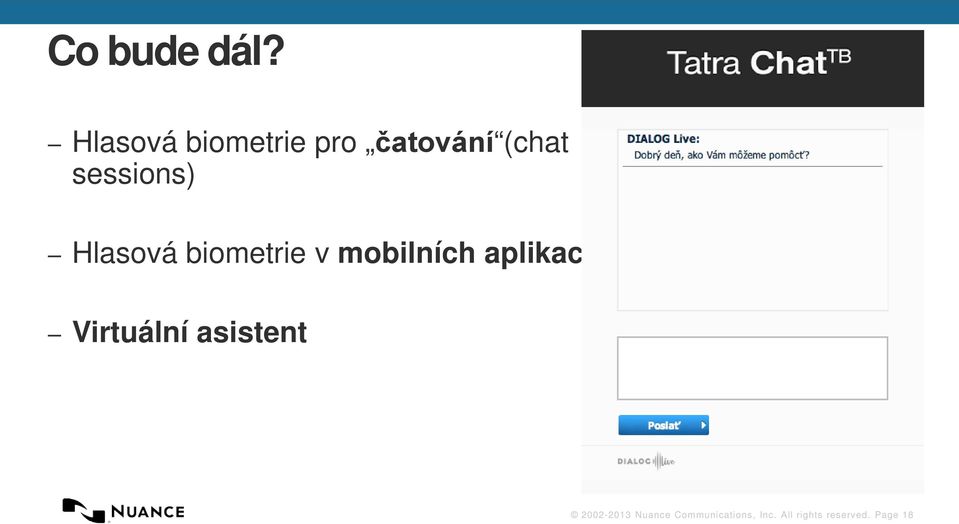 Hlasová biometrie v mobilních aplikacích