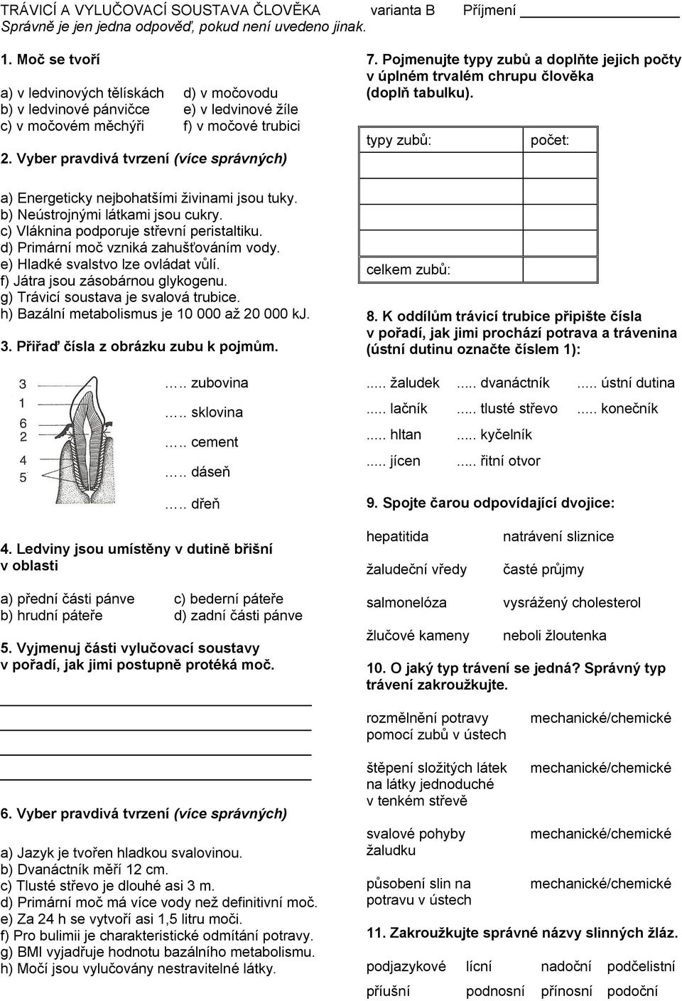 Vyber pravdivá tvrzení (více správných) a) Energeticky nejbohatšími živinami jsou tuky. b) Neústrojnými látkami jsou cukry. c) Vláknina podporuje střevní peristaltiku.