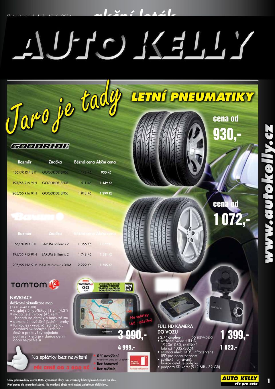 165/70 R14 81T GOODRIDE SP06 1 142 Kč 930 Kč 195/65 R15 91H GOODRIDE SP06 1 511 Kč 1 149 Kč 205/55 R16 91H GOODRIDE SP06 1 913 Kč 1 299 Kč Rozměr Značka Běžná cena Akční cena 165/70 R14 81T BARUM