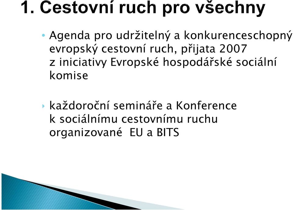 hospodářské sociální komise každoroční semináře a