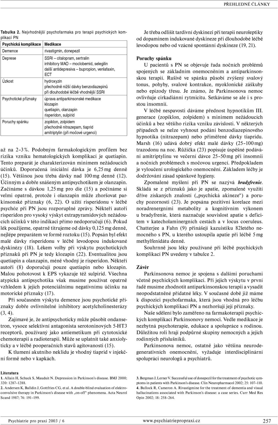 sertralin inhibitory MAO moclobemid, selegilin další antidepresiva bupropion, venlafaxin, ECT hydroxyzin přechodně nižší dávky benzodiazepinů při dlouhodobé léčbě vhodnější SSRI úprava