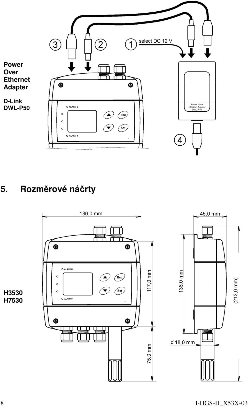 5. Rozměrové náčrty