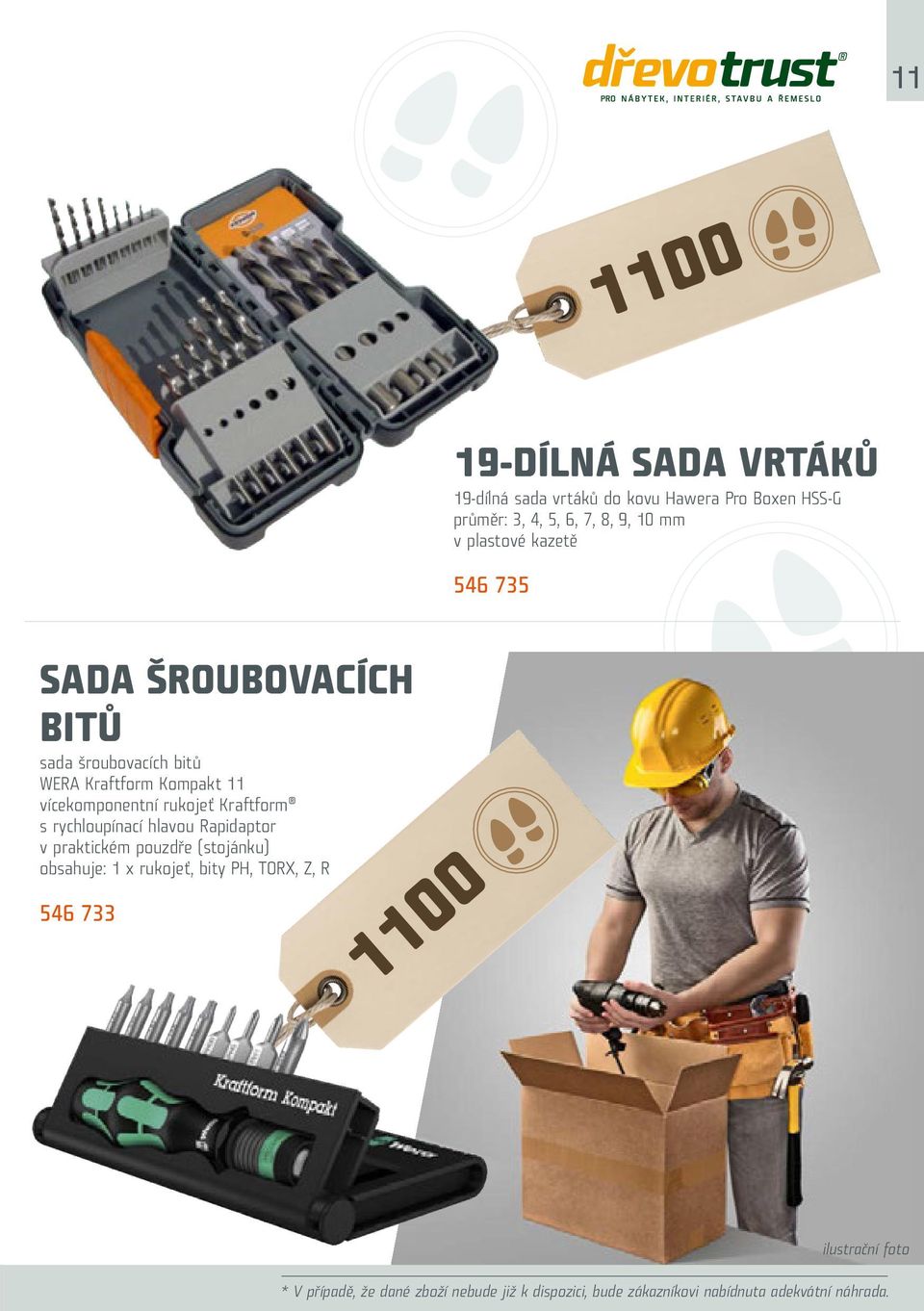 Kraftform s rychloupínací hlavou Rapidaptor v praktickém pouzdře (stojánku) obsahuje: 1 x rukojeť, bity PH, TORX, Z, R