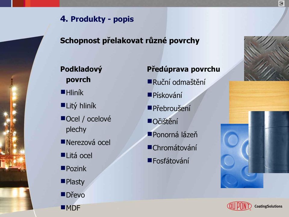 Ocel / ocelové plechy Očištění Nerezová ocel Litá ocel Pozink