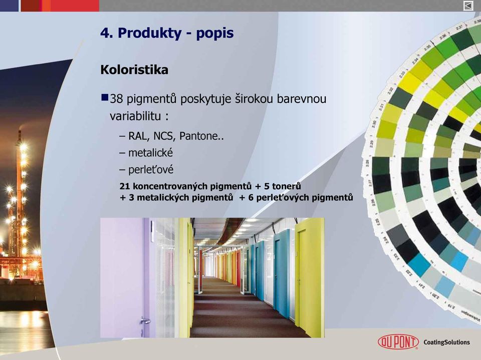 . metalické perleťové 21 koncentrovaných pigmentů + 5