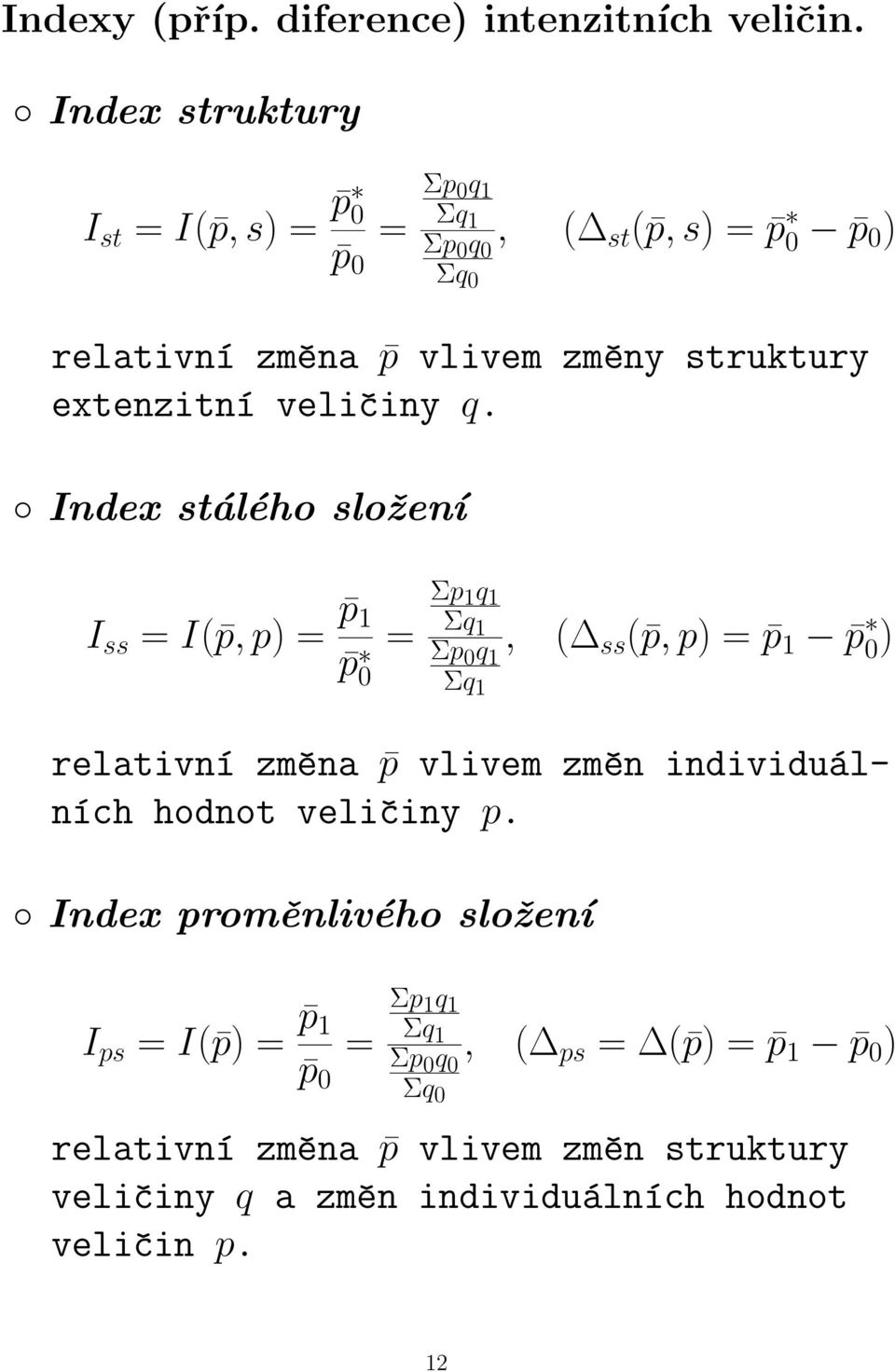 extenzitní veličiny q.