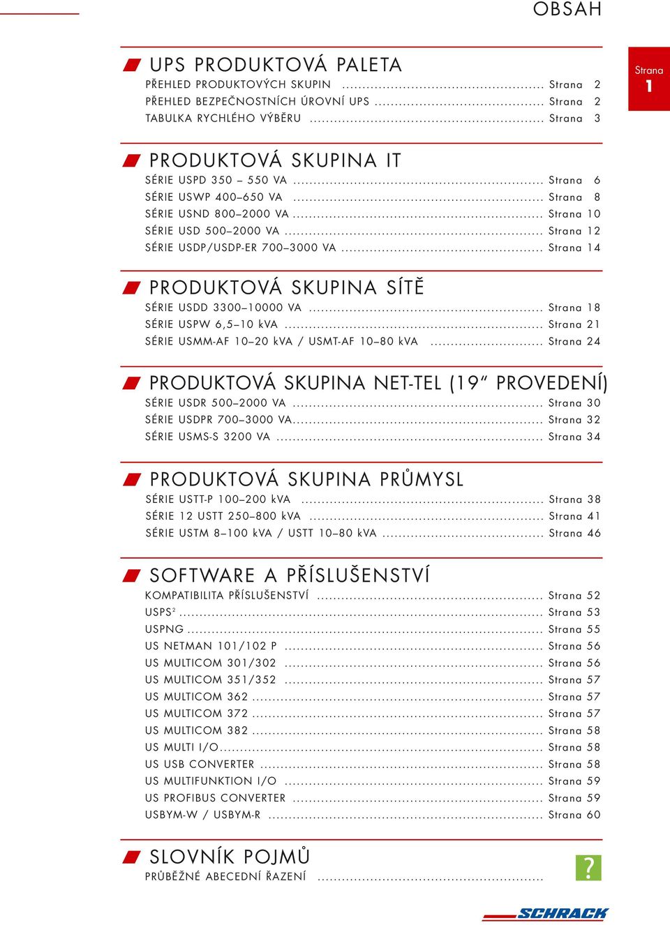 .. 18 SÉRIE USPW 6,5 10 kva... 21 SÉRIE USMM-AF 10 20 kva / USMT-AF 10 80 kva... 24 W PRODUKTOVÁ SKUPINA NET-TEL (19 PROVEDENÍ) SÉRIE USDR 500 2000 VA... 30 SÉRIE USDPR 700 3000 VA.