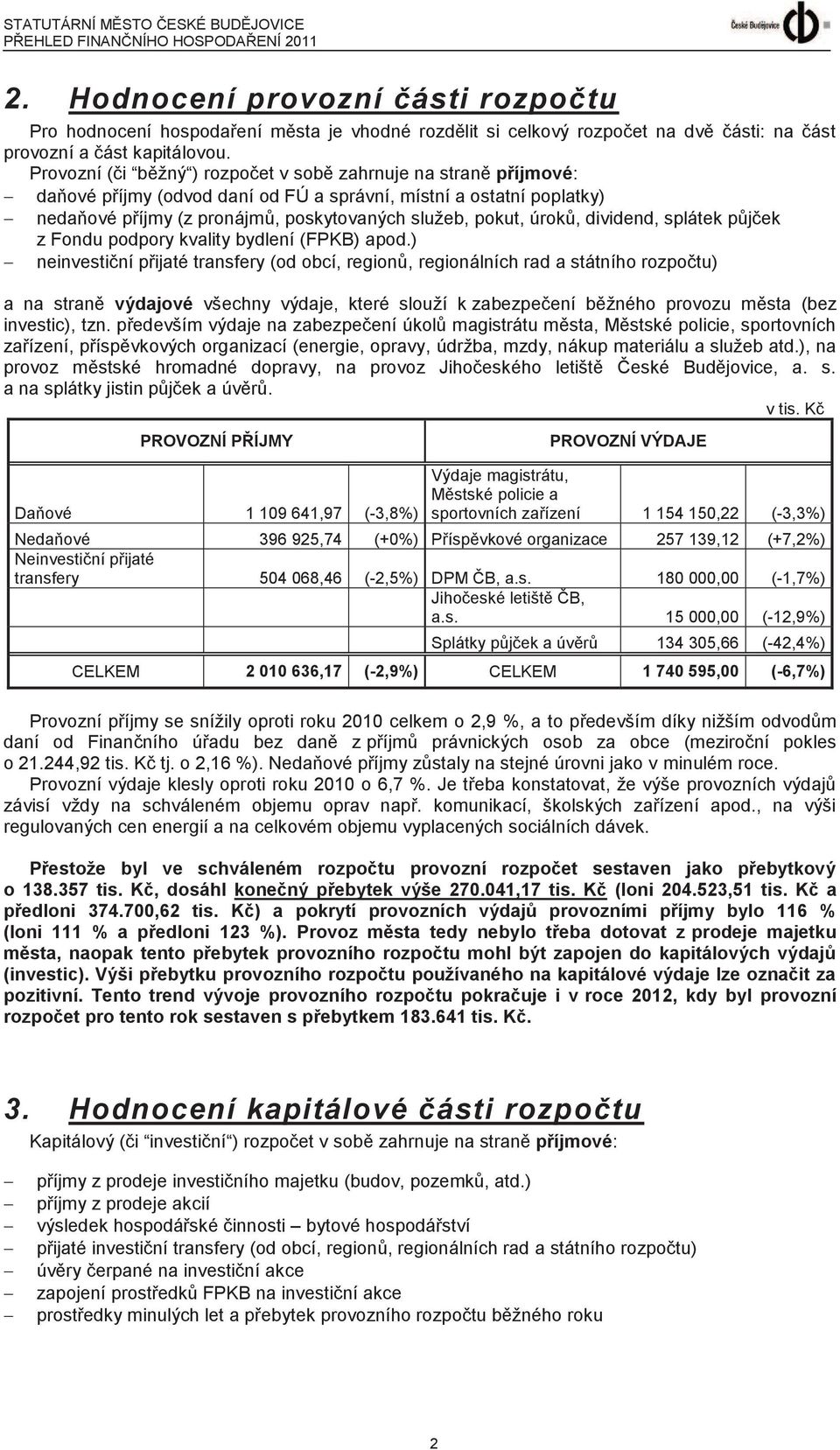 úroků, dividend, splátek půjček z Fondu podpory kvality bydlení (FPKB) apod.