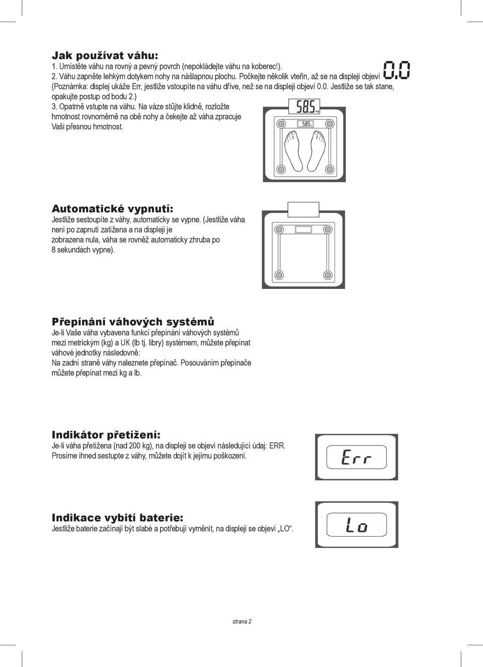 NÁVOD K POUŽITÍ. Digitální osobní váha - PDF Free Download