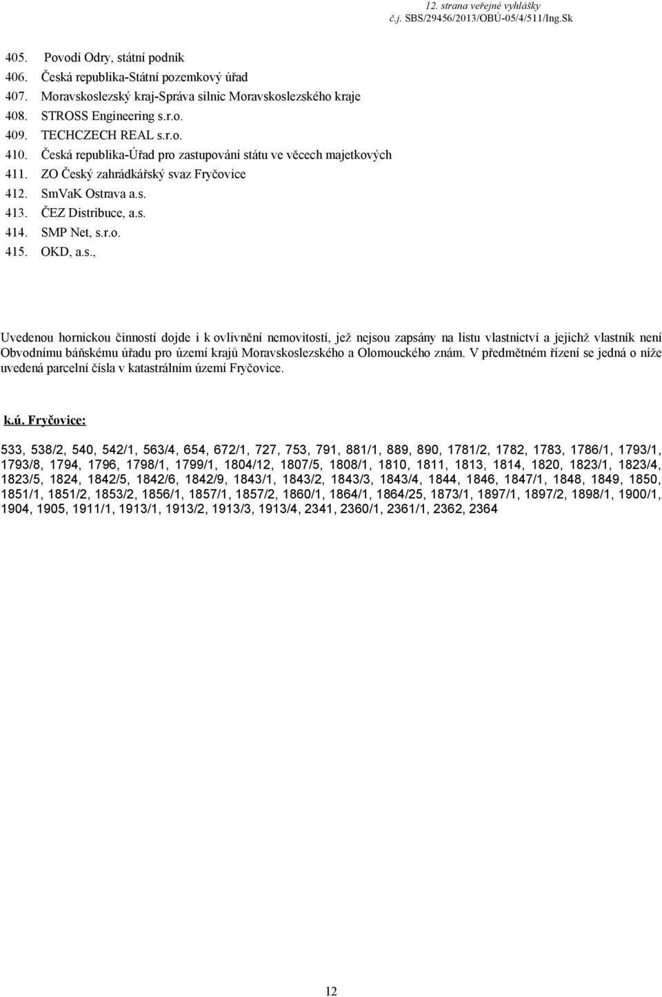 r.o. 415. OKD, a.s.