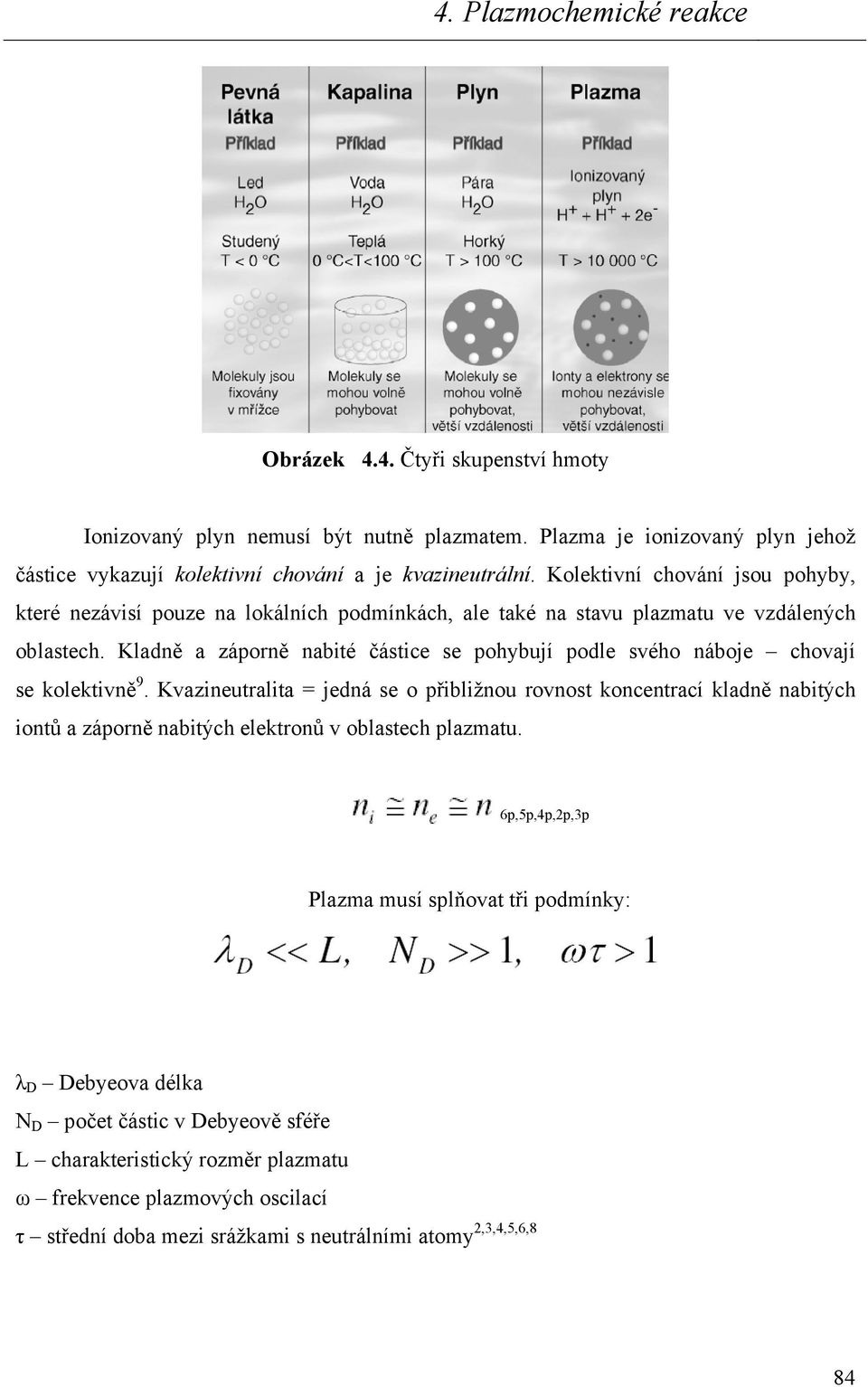 Kladně a záporně nabité částice se pohybují podle svého náboje chovají se kolektivně 9.