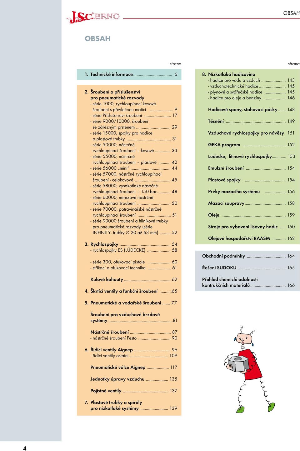 .. 33 - série 55000, nástrčné rychloupínací šroubení plastové... 42 - série 56000 mini... 44 - série 57000, nástrčné rychloupínací šroubení - celokovové.