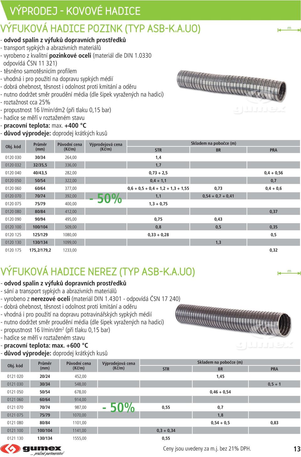 šipek vyražených na hadici) - roztažnost cca 25% - propustnost 16 l/in/d2 (při tlaku 0,15 bar) - hadice se ěří v roztažené stavu - pracovní teplota: ax.