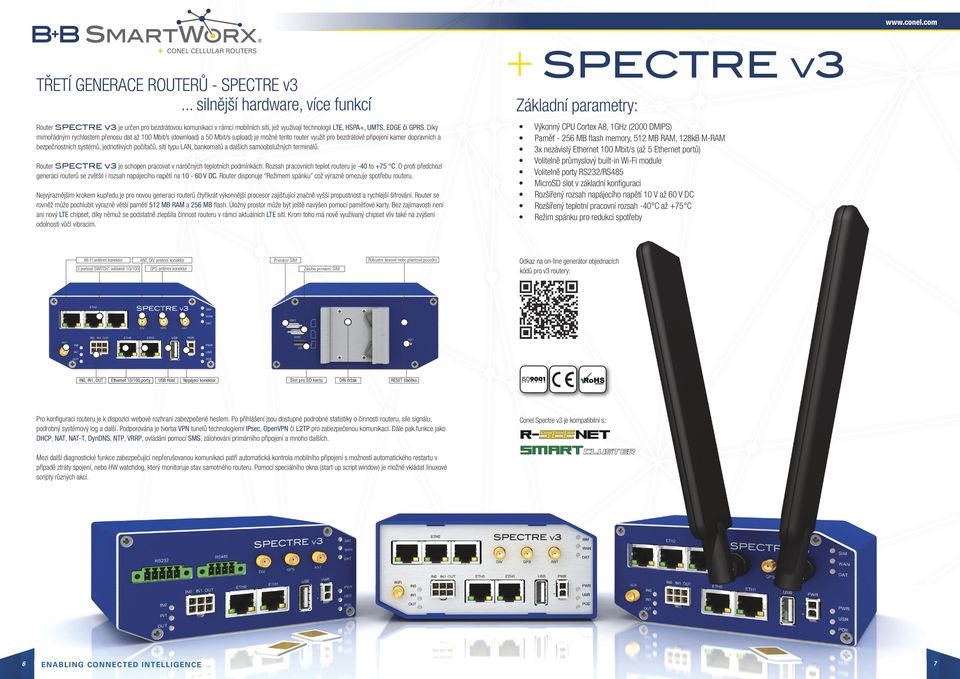 Díky mimořádným rychlostem přenosu dat až 100 Mbit/s (download) a 50 Mbit/s (upload) je možné tento router využít pro bezdrátové připojení kamer dopravních a bezpečnostních systémů, jednotlivých
