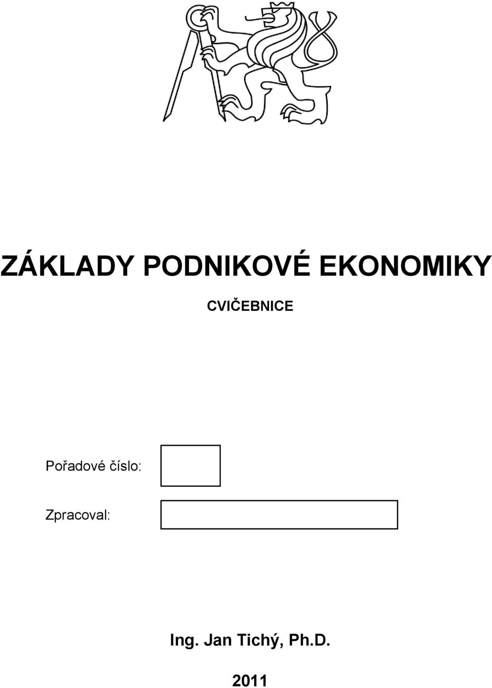 Pořadové číslo: