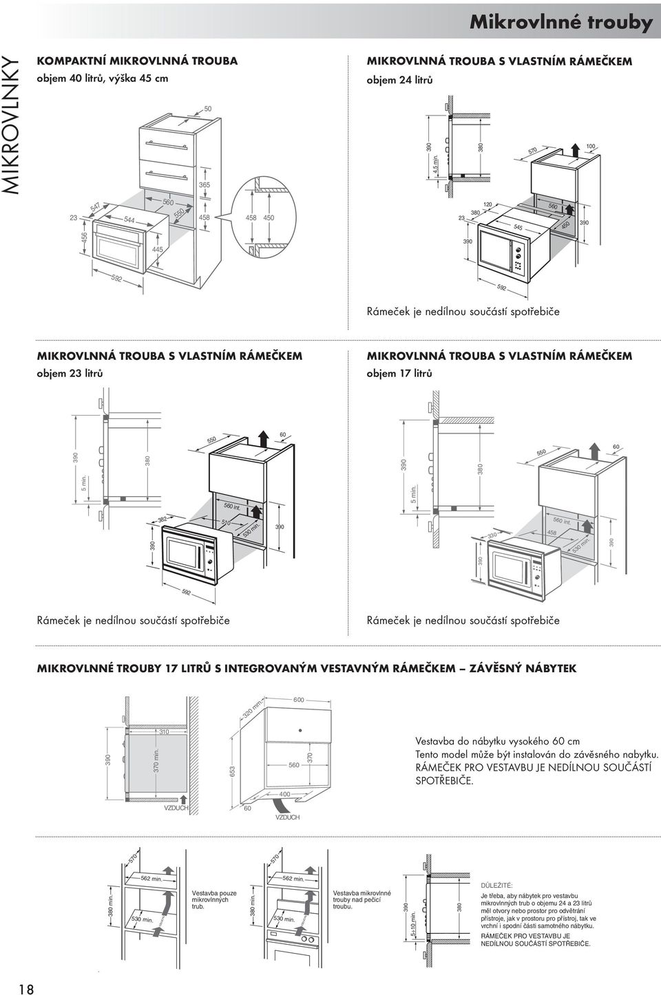 VLASTNÍM RÁMEČKEM objem 17 litrů 390 380 550 60 390 380 550 60 5 min. int. 5 min. 390 382 510 530 min.