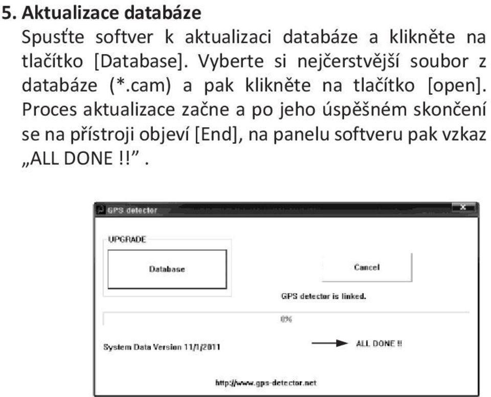 cam) a pak klikněte na tlačítko [open].