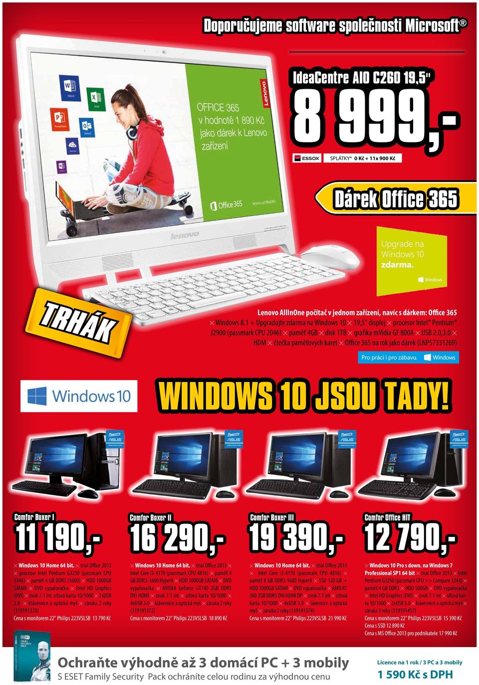 0 HDM čtečka paměťových karet Office 365 na rok jako dárek (LNP57331269) WINDOWS 10 JSOU TADY!