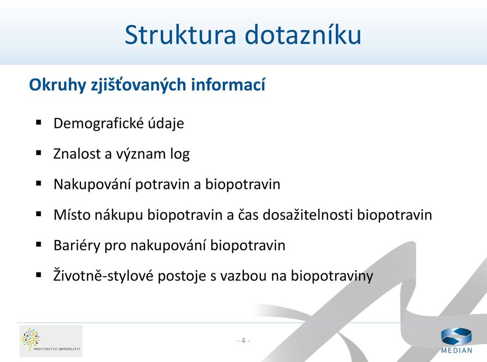 nákupu biopotravin a čas dosažitelnosti biopotravin Bariéry pro